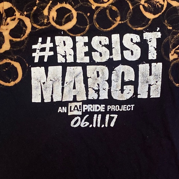 2017 LA Pride #RESIST March T Shirt - Picture 6 of 13